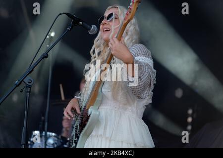 The Lottery Winners, Rochester Castle, luglio 2022 Foto Stock