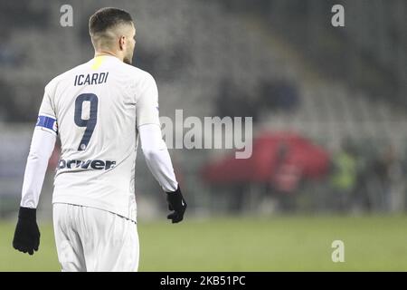 Mauro Icardi (FC Internazionale) durante la Serie Una partita di calcio tra Torino FC e FC Internazionale all'Olympic Grande Torino Stadium il 27 2019 gennaio a Torino. Torino ha vinto 1-0 su Internazionale. (Foto di Massimiliano Ferraro/NurPhoto) Foto Stock