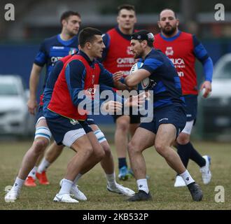 Tirocinio Italia - Rugby Guinness sei Nazioni 2019 Ian McKinley d'Italia al Giulio Onesti Port Center di Roma il 28 gennaio 2019. (Foto di Matteo Ciambelli/NurPhoto) Foto Stock