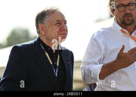 Jean Todt nel paddock durante il Gran Premio d'Italia di Formula uno all'Autodromo di Monza il 7 settembre 2019 a Monza. (Foto di Emmanuele Ciancaglini/NurPhoto) Foto Stock