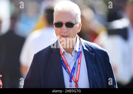 Piero Ferrari, presidente della scuderia Ferrari Mission Winnow in occasione della 90th edizione del GP d'Italia, 16th tappa del campionato mondiale di Formula 1, sul circuito Eni di Monza (Autodromo Nazionale di Monza), Italia (Foto di Andrea Diodato/NurPhoto) Foto Stock