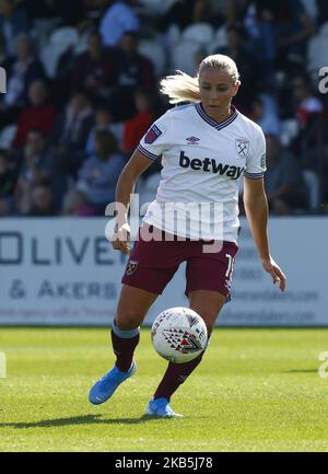 Adriana Leon di West Ham United WFC durante la partita di Super League delle Donne di Barclay fa tra le Donne dell'Arsenale e le Donne di West Ham United allo stadio di Meadow Park il 08 settembre 2019 a Boreham Wood, Inghilterra (Photo by Action Foto Sport/NurPhoto) Foto Stock