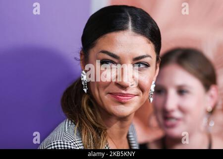 MANHATTAN, NEW YORK CITY, NEW YORK, USA - 09 SETTEMBRE: Jessica Szohr arriva ad alice + olivia da Stacey Bendet durante la New York Fashion Week: Gli spettacoli che si tengono presso ROOT Studios il 9 settembre 2019 a Manhattan, New York City, New York, Stati Uniti. (Foto di Xavier Collin/Image Press Agency/NurPhoto) Foto Stock