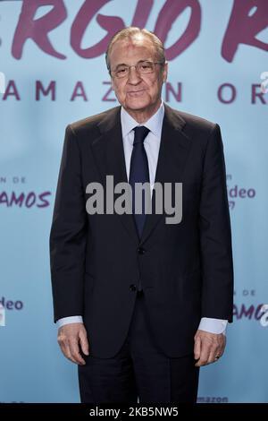 Florentino Perez partecipa alla prima "El Corazon De Sergio Ramos" al Museo Reina Sofia di Madrid, Spagna. Settembre 10, 2019. (Foto di A. Ware/NurPhoto) Foto Stock