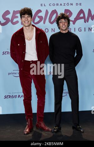 Javier Ambrossi e Javier Calvo sono presenti alla prima "El Corazon De Sergio Ramos" al Museo Reina Sofia di Madrid, Spagna. Settembre 10, 2019. (Foto di A. Ware/NurPhoto) Foto Stock