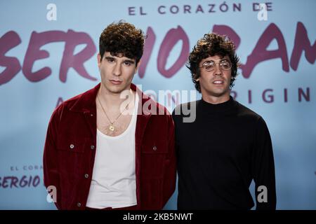 Javier Ambrossi e Javier Calvo sono presenti alla prima "El Corazon De Sergio Ramos" al Museo Reina Sofia di Madrid, Spagna. Settembre 10, 2019. (Foto di A. Ware/NurPhoto) Foto Stock