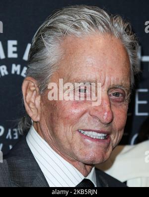 MANHATTAN, NEW YORK CITY, NEW YORK, USA - 12 SETTEMBRE: L'attore Michael Douglas arriva a Un pranzo Paley Honors che celebra Michael Douglas tenuto al Paley Center for Media il 12 settembre 2019 a Manhattan, New York City, New York, Stati Uniti. (Foto di Xavier Collin/Image Press Agency/NurPhoto) Foto Stock