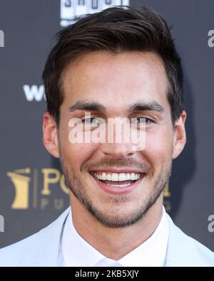 HOLLYWOOD, LOS ANGELES, CALIFORNIA, USA - 13 SETTEMBRE: Chris Wood arriva ai 45th Annual Saturn Awards che si tengono ad Avalon Hollywood il 13 settembre 2019 a Hollywood, Los Angeles, California, Stati Uniti. (Foto di David Acosta/Image Press Agency/NurPhoto) Foto Stock