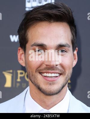 HOLLYWOOD, LOS ANGELES, CALIFORNIA, USA - 13 SETTEMBRE: Chris Wood arriva ai 45th Annual Saturn Awards che si tengono ad Avalon Hollywood il 13 settembre 2019 a Hollywood, Los Angeles, California, Stati Uniti. (Foto di David Acosta/Image Press Agency/NurPhoto) Foto Stock