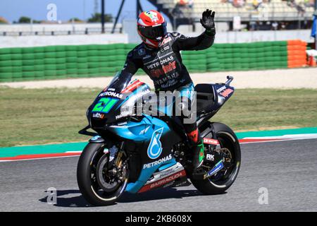 #21 FRANCO MORBIDELLI dall'Italia, Petronas Yamaha SRT Team, GP Octo di San Marino e della Riviera Romagnola, durante le Qualifiche di sabato al Marco Simoncelli World Circuit ITALIA per il tredicesimo appuntamento del Campionato del mondo MotoGP, dal 13th al 15th settembre - Foto di Felice Monteleone - AFP7 (Foto di Felice Monteleone/NurPhoto) Foto Stock