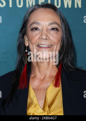 LOS ANGELES, CALIFORNIA, USA - 16 SETTEMBRE: Tantoo Cardinal arriva alla Los Angeles Premiere di 'Stumptown' di ABC, che si tiene al Petersen Automotive Museum il 16 settembre 2019 a Los Angeles, California, Stati Uniti. (Foto di Xavier Collin/Image Press Agency/NurPhoto) Foto Stock