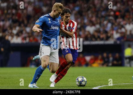 Joao Felix di Atletico de Madrid durante la partita della UEFA Champions League tra Atletico de Madrid e Juventus allo stadio Wanda Metropolitano di Madrid, Spagna. Settembre 18, 2019. (Foto di A. Ware/NurPhoto) Foto Stock