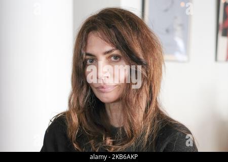 L'attrice polacca Ewa Bukowska posa durante la sessione di ritratto a Madrid. 19 settembre 2019 Spagna. (Foto di Oscar Gonzalez/NurPhoto) Foto Stock