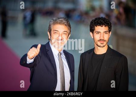 Ricardo Darin e Chino Darin parteciperanno alla prima "la Odisea de Los Giles (eroico perdenti)" durante il 67th° Festival del Cinema di San Sebastian nella città basca settentrionale spagnola di San Sebastian il 23 settembre 2019. (Foto di Manuel Romano/NurPhoto) Foto Stock