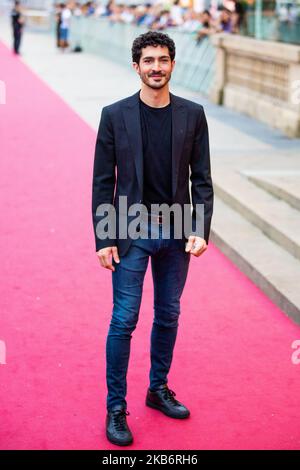 Chino Darin partecipa alla Premiere "la Odisea de Los Giles (eroico perdenti)" durante il Festival del Cinema di San Sebastian del 67th nella città basca settentrionale spagnola di San Sebastian il 23 settembre 2019. (Foto di Manuel Romano/NurPhoto) Foto Stock