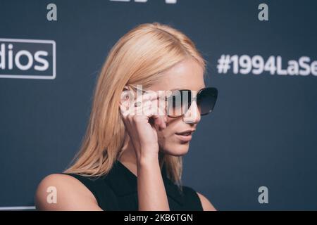 L'attrice Miriam Leone partecipa alla fotocall '1994' TV Movie dello Space moderno il 24 settembre 2019 a Roma. (Foto di Luca Carlino/NurPhoto) Foto Stock