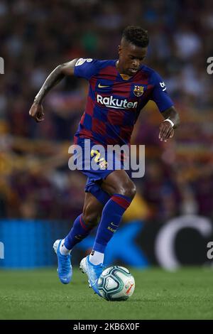 Nelson Semedo di Barcellona in azione durante la partita Liga tra FC Barcelona e Villarreal CF a Camp Nou il 24 settembre 2019 a Barcellona, Spagna. (Foto di Jose Breton/Pics Action/NurPhoto) Foto Stock