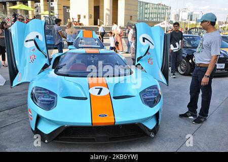 Ford GT 2017 in mostra durante una mostra di auto sportive esotiche a Mississauga, Ontario, Canada, il 22 settembre 2019. (Foto di Creative Touch Imaging Ltd./NurPhoto) Foto Stock