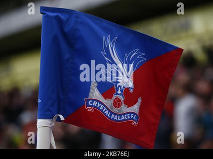 Bandiera d'angolo durante la Premier League inglese tra Crystal Palace e Norwich City al Selhurst Park Stadium , Londra, Inghilterra il 28 settembre 2019 (Photo by Action Foto Sport/NurPhoto) Foto Stock
