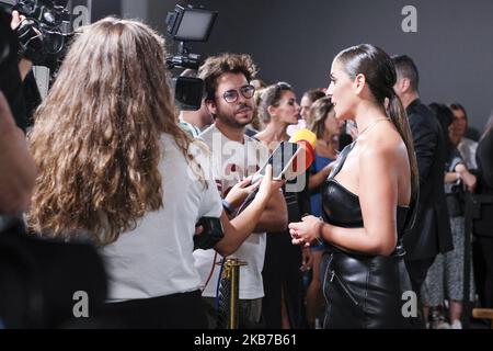 Anabel Pantoja partecipa alla presentazione di Yves Saint Laurent fragance 'Libre' il 30 settembre 2019 a Madrid, Spagna. (Foto di Oscar Gonzalez/NurPhoto) Foto Stock