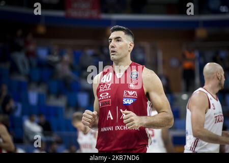 Luis Scola (#40 AX Armani Exchange Milano) during a basketball game of LBA between AX Armani Exchange Milano vs Pallacanestro Trieste at Allianz Cloud. (Photo by Roberto Finizio/NurPhoto) Stock Photo