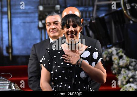 Marysol Estrella Ortíz Noreña durante un tributo postumo di Singer Jose al Palacio de Bellas Artes il 9 ottobre 2019 a Città del Messico (Foto di Eyepix/NurPhoto) Foto Stock