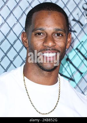 HOLLYWOOD, LOS ANGELES, CALIFORNIA, USA - 11 OTTOBRE: Il calciatore Victor Cruz arriva al lancio della Tiffany and Co. Mens Collection che si tiene presso l'Hollywood Athletic Club il 11 ottobre 2019 a Hollywood, Los Angeles, California, Stati Uniti. (Foto di Xavier Collin/Image Press Agency/NurPhoto) Foto Stock