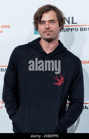 Christopher Backus partecipa alla fotocellula del film "Drowning" durante il 14th° Festival di Roma all'Auditorium Parco della Musica, il 20 ottobre 2019. (Foto di Giuseppe Maffia/NurPhoto) Foto Stock