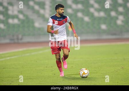 Ramin Rezaeian di al Shahaniya durante la partita della QNB Stars League contro al Ahli il 19 2019 ottobre presso lo stadio Hamad bin Khalifa di Doha, Qatar. (Foto di Simon Holmes/NurPhoto) Foto Stock