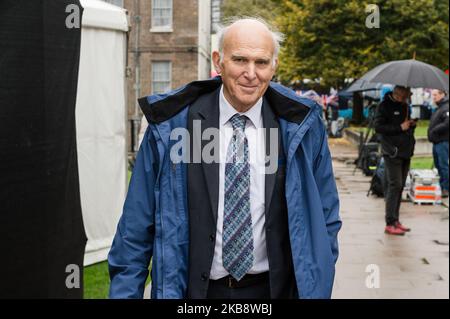 Liberale democratico MP vince Cable visto fuori delle Camere del Parlamento il 21 maggio 2019 a Londra, Inghilterra. Oggi, il governo tenterà di votare sul withdrawal agreemnet UE di Boris Johnson dopo che i parlamentari europei hanno rifiutato il loro sostegno all'accordo di sabato per evitare una Brexit senza accordo il 31st ottobre, costringendo il primo ministro a scrivere una lettera che richiede un'estensione dell'UE. (Foto di Wiktor Szymanowicz/NurPhoto) Foto Stock