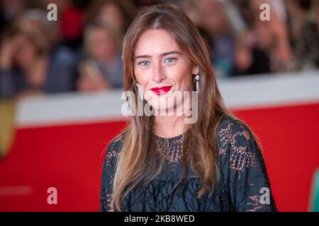 Maria Elena boschi partecipa al tappeto rosso ''The Irishman'' durante il 14th° Festival del Cinema di Roma, il 21 ottobre 2019 a Roma. (Foto di Mauro Fagiani/NurPhoto) Foto Stock