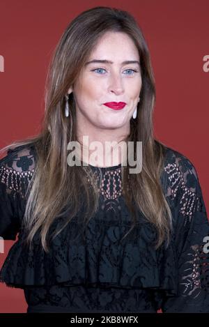 Maria Elena boschi partecipa al tappeto rosso 'The Irishman' durante il 14th° Festival del Cinema di Roma, il 21 ottobre 2019 a Roma. (Foto di massimo Valicchia/NurPhoto) Foto Stock