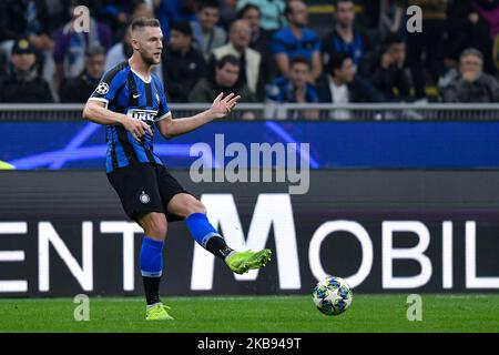 Milano Skriniar del FC Internazionale durante l'incontro di gruppo della UEFA Champions League tra Internazionale e Borussia Dortmund allo Stadio San Siro, Milano, Italia il 23 ottobre 2019 (Foto di Giuseppe Maffia/NurPhoto) Foto Stock