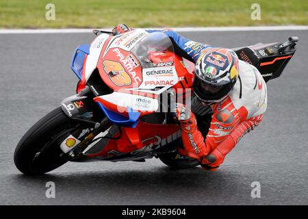 Jack Miller d'Australia cavalca la moto Pramac Racing durante le prove per la MotoGP Australiana al circuito del Gran Premio di Phillip Island il 25 ottobre 2019 a Phillip Island, Australia (Foto di Morgan Hancock/NurPhoto) Foto Stock