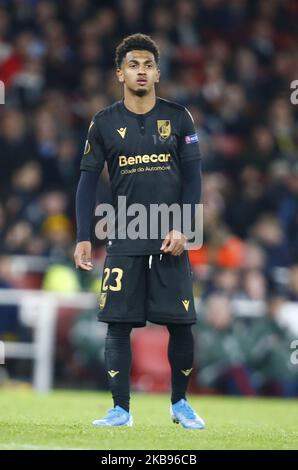 Marcus Edwards di Vitoria durante l'Europa League Group F tra Arsenal e Vitoria allo stadio Emirates , Londra, Inghilterra il 24 ottobre 2019. (Foto di Action Foto Sport/NurPhoto) Foto Stock