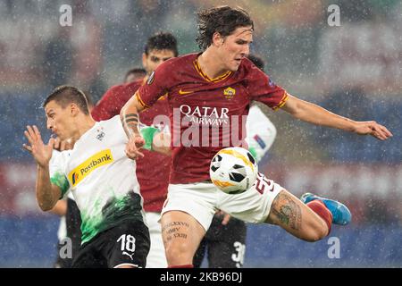 Nicolò Zaniolo di AS Roma durante la partita di Gruppo della UEFA Europa League 2019/2020 tra AS Roma e Borussia Monchengladbach allo Stadio Olimpico il 24 ottobre 2019 a Roma. (Foto di Danilo di Giovanni/NurPhoto) Foto Stock