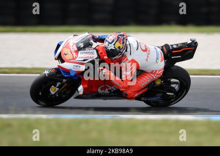 Jack Miller d'Australia guida la moto Pramac Racing durante le prove in vista della MotoGP australiana al circuito del Gran Premio di Phillip Island il 26 ottobre 2019 a Phillip Island, Australia (Foto di Morgan Hancock/NurPhoto) Foto Stock