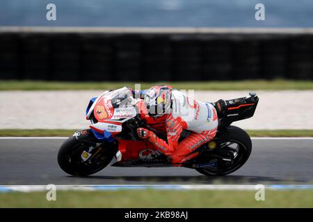 Jack Miller d'Australia guida la moto Pramac Racing durante le prove in vista della MotoGP australiana al circuito del Gran Premio di Phillip Island il 26 ottobre 2019 a Phillip Island, Australia (Foto di Morgan Hancock/NurPhoto) Foto Stock