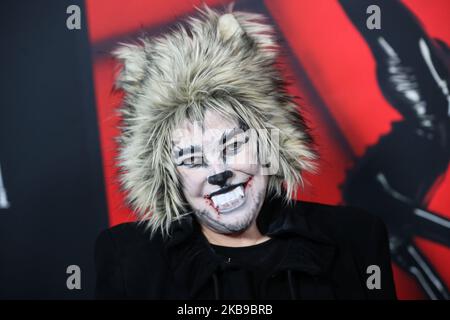 HOLLYWOOD, LOS ANGELES, CALIFORNIA, USA - 26 OTTOBRE: L'attrice Kathy Bates arriva alla "American Horror Story" 100th Episode Celebration di FX, tenutasi presso l'Hollywood Forever Cemetery il 26 ottobre 2019 a Hollywood, Los Angeles, California, Stati Uniti. (Foto di Xavier Collin/Image Press Agency/NurPhoto) Foto Stock