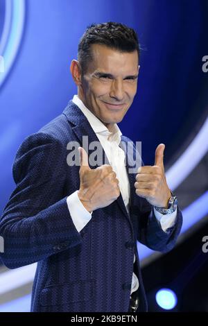 Jesus Vazquez partecipa alla presentazione del programma televisivo 'Idol Kids' il 28 ottobre 2019 a Madrid, Spagna. (Foto di Oscar Gonzalez/NurPhoto) Foto Stock