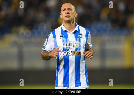 Cristian Galano di Pescara Calcio durante l'incontro di Serie B tra Juve Stabia e Pescara Calcio allo Stadio Romeo menti Castellammare di Stabia il 29 ottobre 2019. (Foto di Franco Romano/NurPhoto) Foto Stock