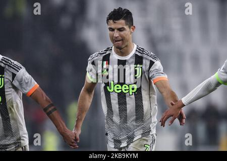 Juventus inoltra Cristiano Ronaldo (7) durante la Serie A partita di calcio n.10 JUVENTUS - GENOVA il 30 ottobre 2019 allo Stadio Allianz di Torino, Piemonte, Italia. Risultato finale: Juventus-Genova 2-1. (Foto di Matteo Bottanelli/NurPhoto) Foto Stock