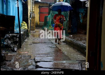 Mumbai, India. 01 novembre 2019. Precipitazioni brusche il 01 novembre 2019 a Mumbai. (Foto di Azhar Khan/NurPhoto) Foto Stock