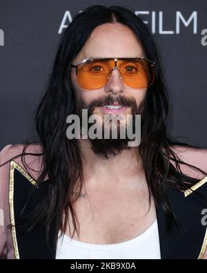 LOS ANGELES, CALIFORNIA, USA - 02 NOVEMBRE: L'attore/cantante Jared Leto arriva al LACMA Art + Film Gala 2019 che si tiene presso il Los Angeles County Museum of Art il 2 novembre 2019 a Los Angeles, California, Stati Uniti. (Foto di Xavier Collin/Image Press Agency/NurPhoto) Foto Stock