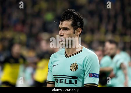 Antonio Candriva dell'Inter durante la partita UEFA Champions League Group F tra Borussia Dortmund e FC Internazionale Milano al Signal Iduna Park il 05 novembre 2019 a Dortmund, Germania. (Foto di Peter Niedung/NurPhoto) Foto Stock