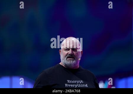 Amazons CTO Werner Vogels interviene durante la conferenza annuale sulla tecnologia del Web Summit che si terrà a Lisbona, in Portogallo, il 6 novembre 2019. (Foto di Pedro FiÃºza/NurPhoto) Foto Stock