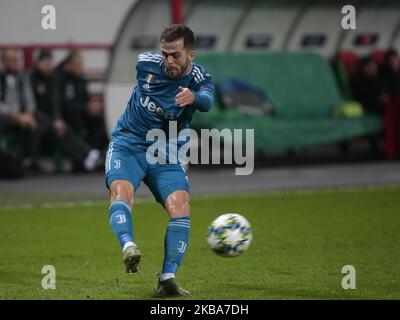 Miralem Pjanic durante la partita della Champions League tra Lokomotiv Mosca e Juventus , a Mosca, il 06 novembre 2019 (Foto di Loris Roselli). Foto Stock