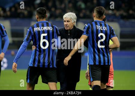Gian Piero Gasperini di Atalanta al termine della partita della UEFA Champions League C tra Atalanta e Manchester City allo Stadio Giuseppe Meazza il 06 novembre 2019 a Milano. (Foto di Giuseppe Cottini/NurPhoto) Foto Stock