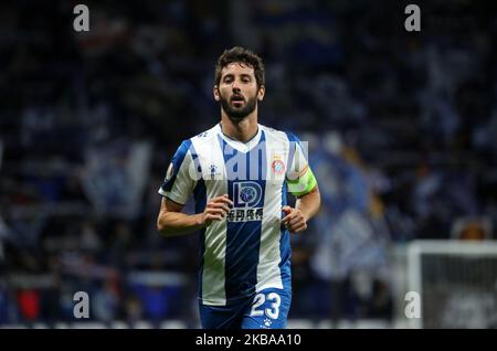 Esteban Granero durante la partita tra RCD Espanyol e PFC Ludogorets Razgrad, giocata allo Stadio RCDE, corrispondente alla settimana 4 della fase di gruppo dell'Europa League, il 07th novembre 2019, a Barcellona, Spagna. (Foto di Joan Valls/Urbanandsport /NurPhoto) Foto Stock