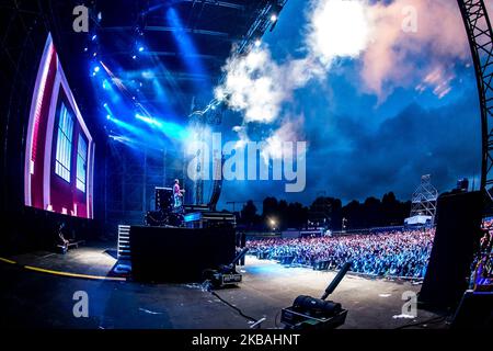 I Chainsmokers si esibiranno dal vivo all'Ippodromo SNAI di Milano, 28 giu 2017 (Foto di Mairo Cinquetti/NurPhoto) Foto Stock